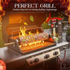 Smokova Rolling Grill Basket Set - Stainless Steel BBQ Tool - 3