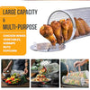 Smokova Rolling Grill Basket Set - Stainless Steel BBQ Tool - 9